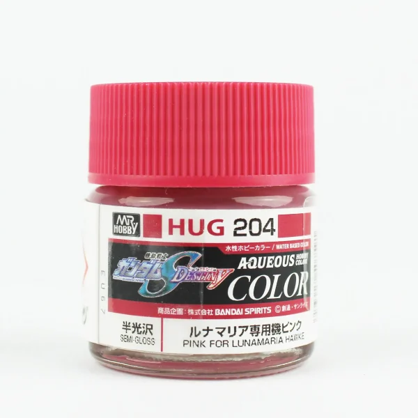 Mr.Hobby HUG-204, 10 ml. Pink For Lunamaria Hawke Aqueous Gundam Maket Boyası