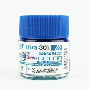 Mr.Hobby HUG-301, 10 ml. Rising Freedom Blue Aqueous Gundam Maket Boyası
