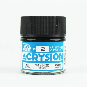 Mr.Hobby N-002, 10 ml. Black Acrysion Maket Boyası