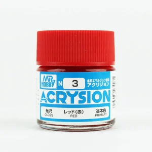 Mr.Hobby N-003, 10 ml. Red Acrysion Maket Boyası