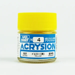 Mr.Hobby N-004, 10 ml. Yellow Acrysion Maket Boyası