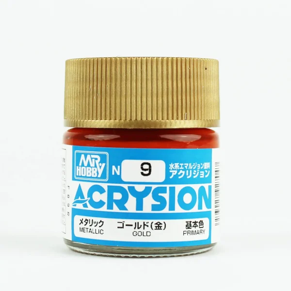 Mr.Hobby N-009, 10 ml. Gold Acrysion Maket Boyası