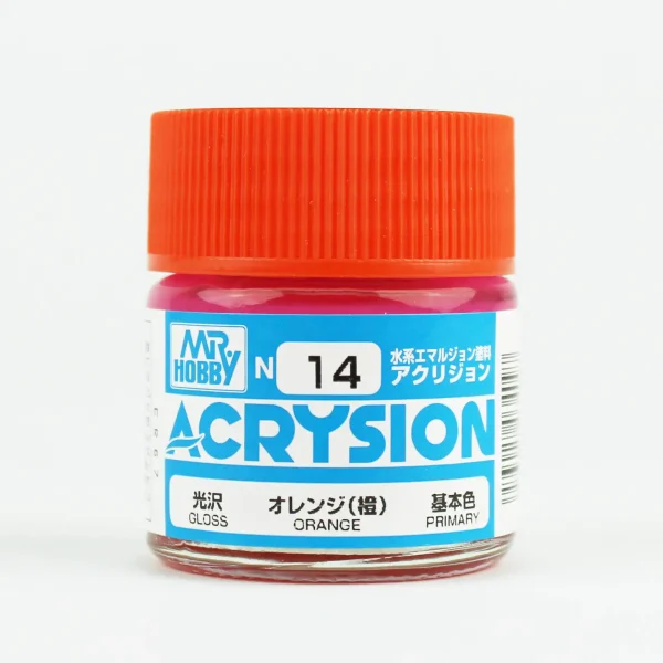 Mr.Hobby N-014, 10 ml. Orange Acrysion Maket Boyası