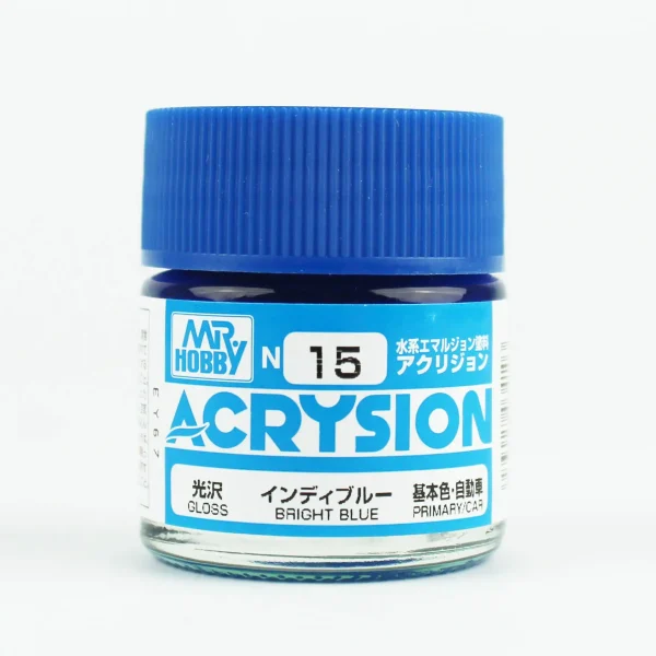 Mr.Hobby N-015, 10 ml. Bright Blue Acrysion Maket Boyası