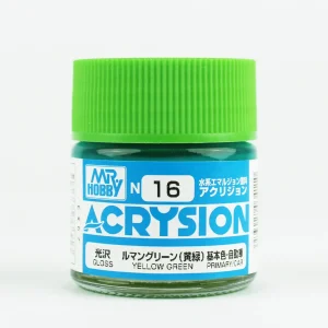 Mr.Hobby N-016, 10 ml. Yellow Green Acrysion Maket Boyası
