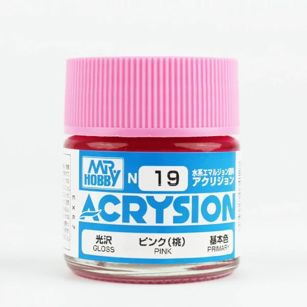 Mr.Hobby N-019, 10 ml. Pink Acrysion Maket Boyası