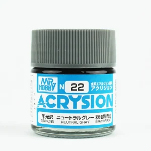 Mr.Hobby N-022, 10 ml. Neutral Gray Acrysion Maket Boyası