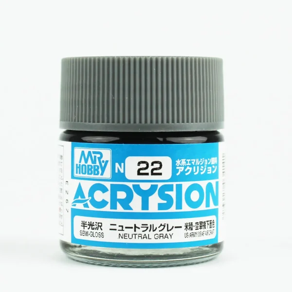 Mr.Hobby N-022, 10 ml. Neutral Gray Acrysion Maket Boyası