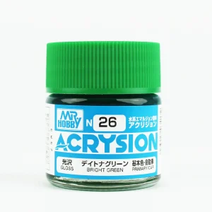Mr.Hobby N-026, 10 ml. Bright Green Acrysion Maket Boyası