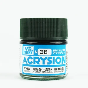 Mr.Hobby N-036, 10 ml. IJN Green (Nakajima) Acrysion Maket Boyası