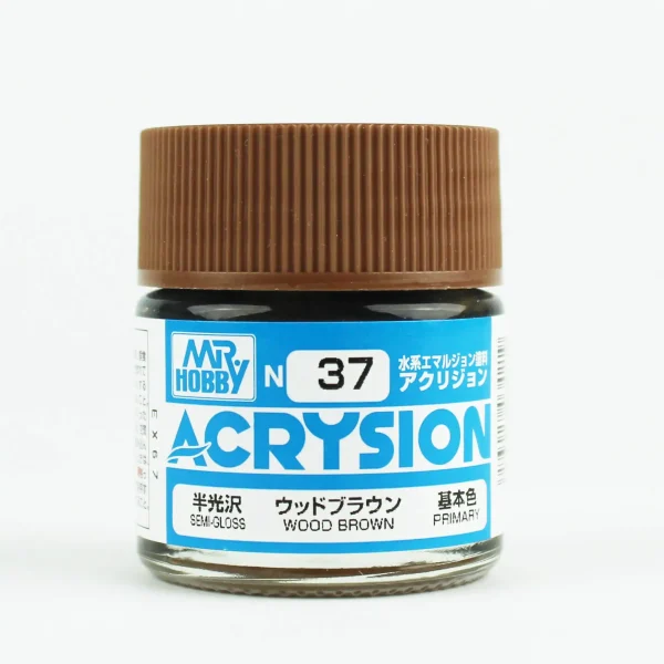 Mr.Hobby N-037, 10 ml. Wood Brown Acrysion Maket Boyası