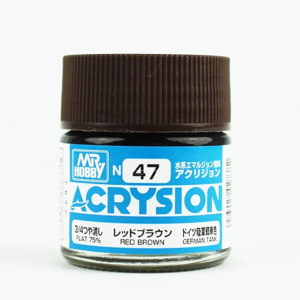 Mr.Hobby N-047, 10 ml. Red Brown Acrysion Maket Boyası