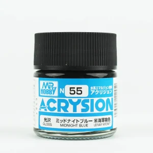 Mr.Hobby N-055, 10 ml. Midnight Blue Acrysion Maket Boyası