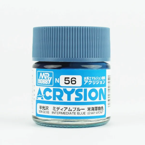 Mr.Hobby N-056, 10 ml. Intermediate Blue Acrysion Maket Boyası