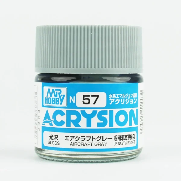 Mr.Hobby N-057, 10 ml. Aircraft Gray Acrysion Maket Boyası