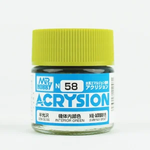 Mr.Hobby N-058, 10 ml. Interior Green Acrysion Maket Boyası