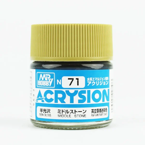 Mr.Hobby N-071, 10 ml. Middle Stone Acrysion Maket Boyası