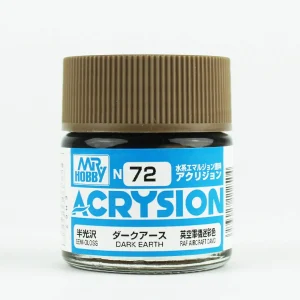 Mr.Hobby N-072, 10 ml. Dark Earth Acrysion Maket Boyası