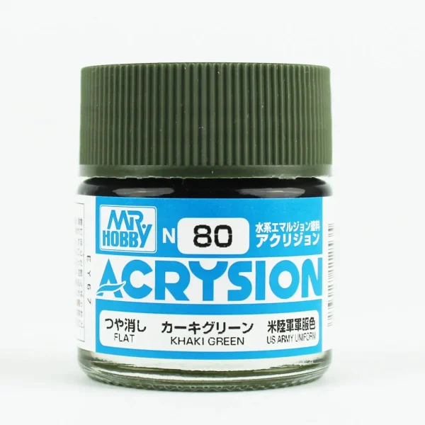 Mr.Hobby N-080, 10 ml. Khaki Green Acrysion Maket Boyası
