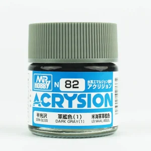 Mr.Hobby N-082, 10 ml. Dark Gray 1 Acrysion Maket Boyası