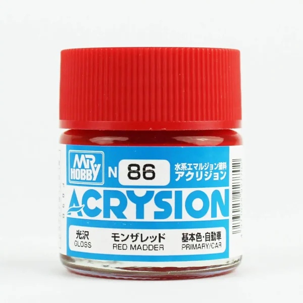 Mr.Hobby N-086, 10 ml. Red Madder Acrysion Maket Boyası