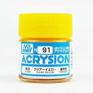 Mr.Hobby N-091, 10 ml. Clear Yellow Acrysion Maket Boyası