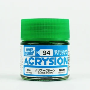 Mr.Hobby N-094, 10 ml. Clear Green Acrysion Maket Boyası
