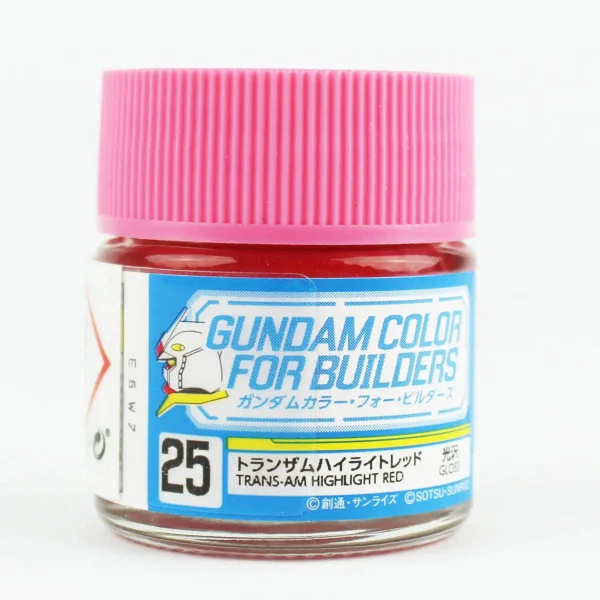 Mr.Hobby UG-25, 10 ml. Transam Highlight Red Gundam Color For Builders Maket Boyası