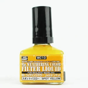 Mr.Hobby WC-10, 40 ml. Filter Liquid Spot Yellow Eskitme Maket Boyası