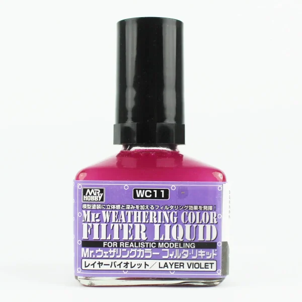 Mr.Hobby WC-11, 40 ml. Filter Liquid Layer Violet Eskitme Maket Boyası