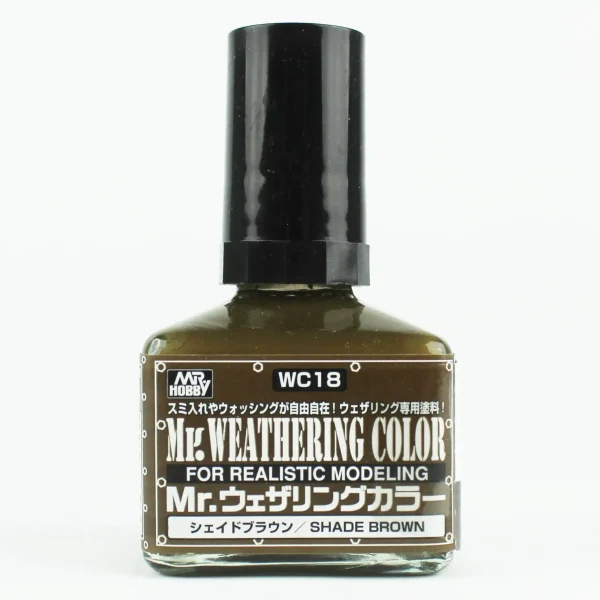 Mr.Hobby WC-18, 40 ml. Weathering Color Shade Brown Eskitme Maket Boyası