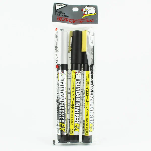 Mr.Hobby XGMS-100, 2'li Gundam Marker EX Plated Silver ve Gold
