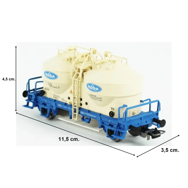 Piko 24511, 1/87 Soda Silo Tanklı DB AG 5.Dönem Yük Vagonu Modeli - Görsel 5