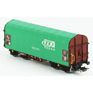 Piko 24621, 1/87 B Cargo Kayar Muşambalı SNCB 6.Dönem Yük Vagonu Modeli