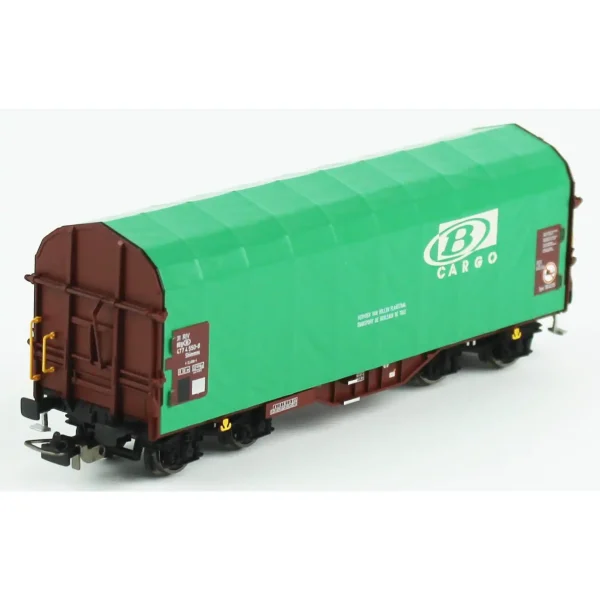 Piko 24621, 1/87 B Cargo Kayar Muşambalı SNCB 6.Dönem Yük Vagonu Modeli - Görsel 4