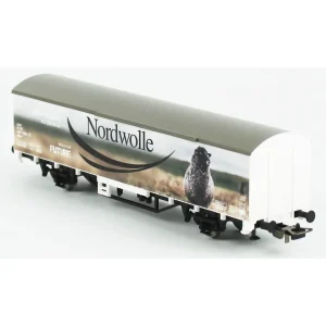 Piko 27705, 1/87 Nordwolle Kapalı Kasa DB 6.Dönem Yük Vagonu Modeli