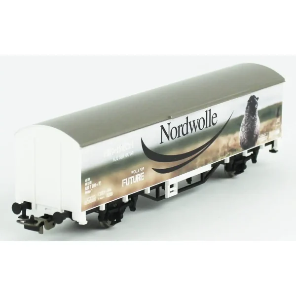 Piko 27705, 1/87 Nordwolle Kapalı Kasa DB 6.Dönem Yük Vagonu Modeli - Görsel 2