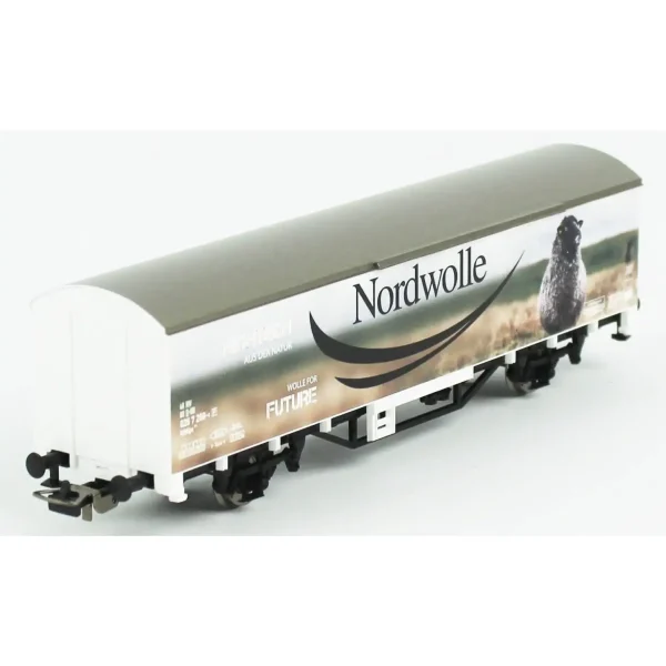 Piko 27705, 1/87 Nordwolle Kapalı Kasa DB 6.Dönem Yük Vagonu Modeli - Görsel 4