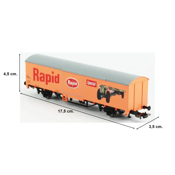 Piko 27707, 1/87 Rapid Kapalı Kasa SBB 3.Dönem Yük Vagonu Modeli - Görsel 5