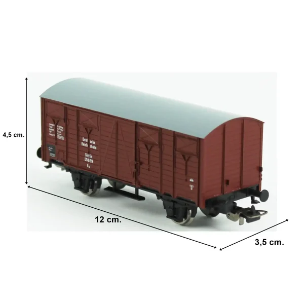 Piko 27708, 1/87 Kapalı Kasa KPEV 1.Dönem Yük Vagonu Modeli - Görsel 5