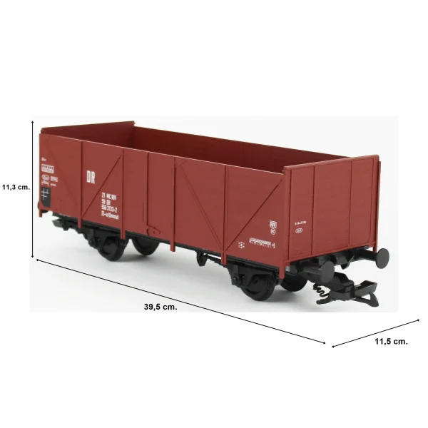 Piko 37963, 1/22,5 Bb.o. DR 4.Dönem Yük Vagonu Modeli - Görsel 5