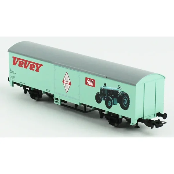 Piko 54306, 1/87 Vevey Kapalı Kasalı SBB 3.Dönem Yük Vagonu Modeli