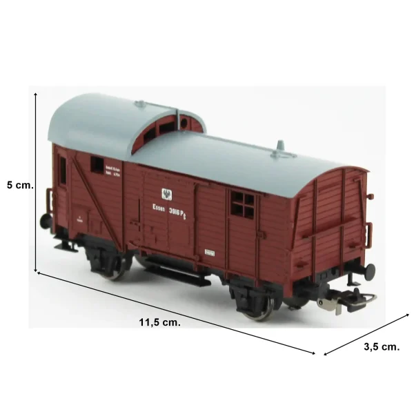 Piko 54329, 1/87 14 Caboose KPEV 1.Dönem Yük Vagonu Modeli - Görsel 5