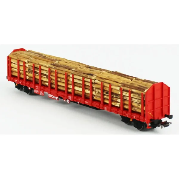 Piko 54339, 1/87 Roos-t642 Tomruk Taşıyan DB AG 5.Dönem Yük Vagonu Modeli - Görsel 3