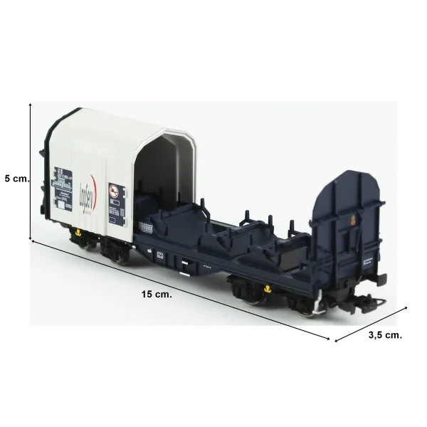 Piko 54396, 1/87 Kayar Brandalı Açık Tip DB AG 5.Dönem Yük Vagonu Modeli - Görsel 5