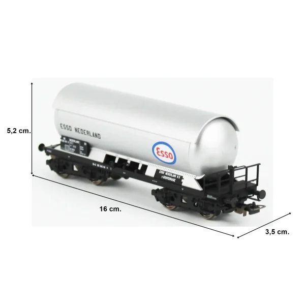 Piko 54538, 1/87 Esso LPG Tanklı NS 3.Dönem Yük Vagonu Modeli - Görsel 5