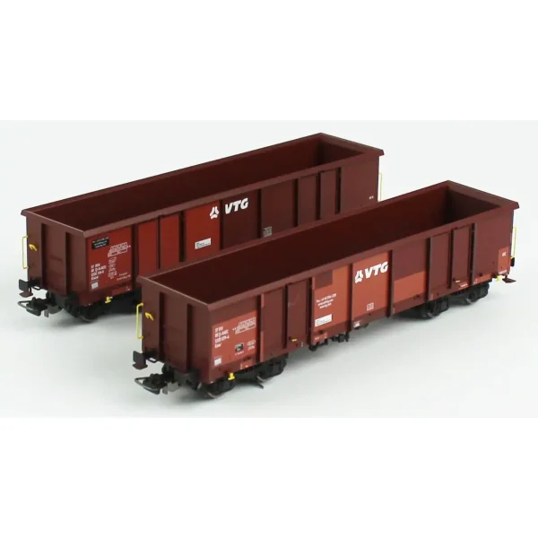 Piko 58279, 1/87 2 Adet Eaos Gondol Tipi CH VTG 6.Dönem Yük Vagonu Modeli - Görsel 2