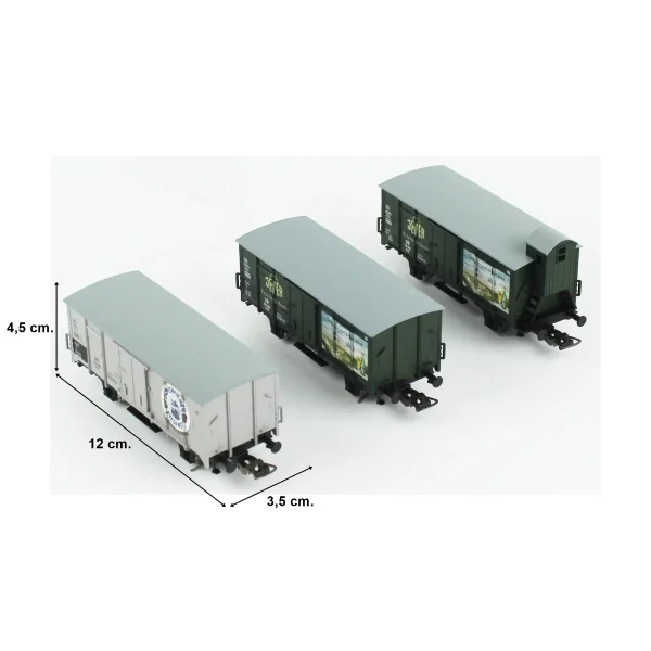 Piko 58398, 1/87 3 Farklı Tipte Bira Taşıma Tanklı DB 3.Dönem Yük Vagonu Modeli - Görsel 5