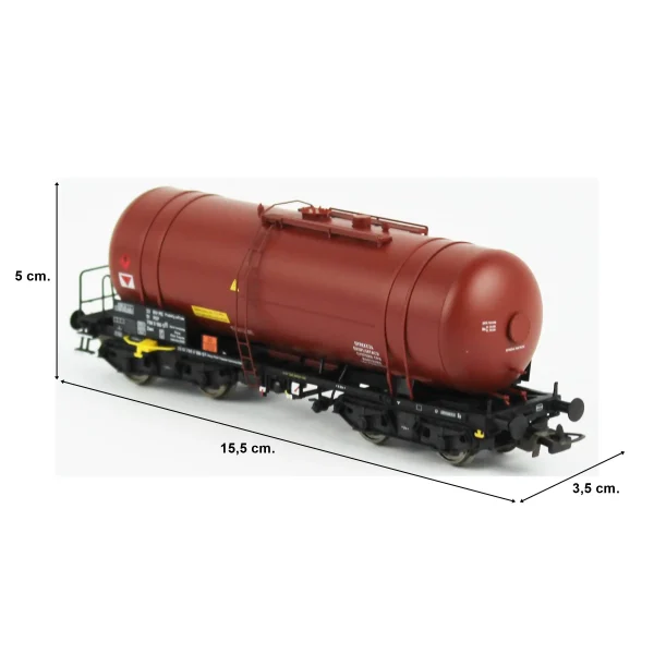 Piko 58457, 1/87 406Ra Zaes DEC Tanklı PKP 5.Dönem Yük Vagonu Modeli - Görsel 5