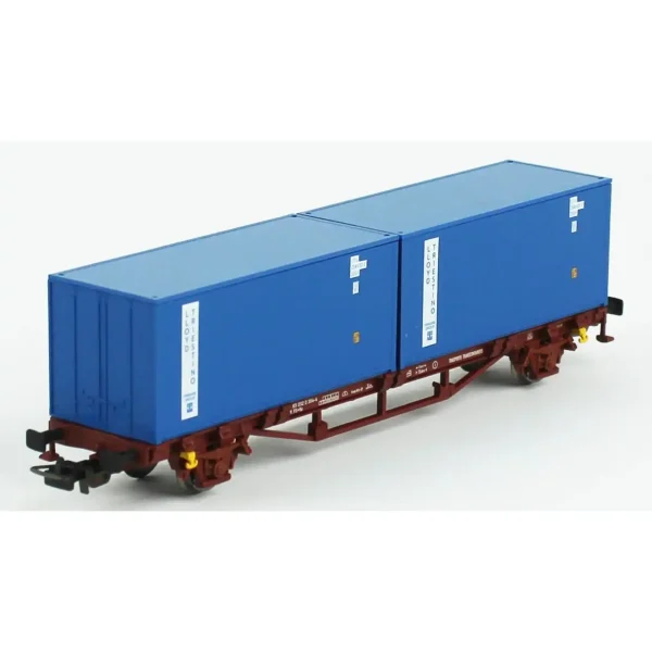 Piko 58755, 1/87 2x20 lik Konteynerli FS 4.Dönem Yük Vagonu Modeli - Görsel 2